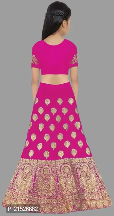 Kids Lehenga Choli Duptta Set-thumb2