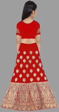 Kids Lehenga Choli Duptta Set-thumb1