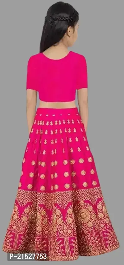 Kids Lehenga Choli Duptta Set-thumb2