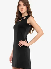 Classic Lycra Solid Dresses for Women-thumb1