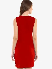 Classic Lycra Solid Dresses for Women-thumb1