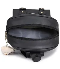 Small 5 L Backpack stylish cute mini 3PCS Combo set backpack for Girls (black flower)-thumb1