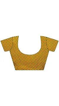 Stylish Chiffon Yellow Printed Saree With Blouse Piece-thumb2