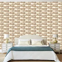 Self Adhesive Wall Stickers for Home Decoration Extra Large Size 300x40Cm Wallpaper for Walls FloralBrick Wall stickers for Bedroom  Bathroom  Kitchen  Living Room Pack of -1-thumb1