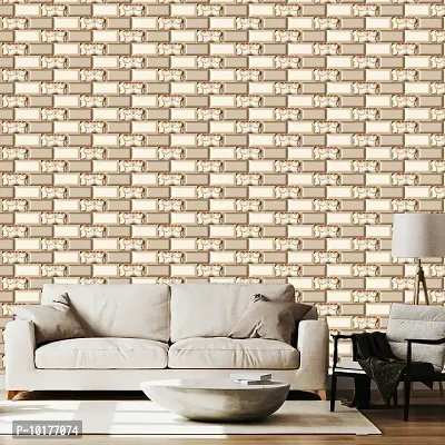 Self Adhesive Wall Stickers for Home Decoration Extra Large Size 300x40Cm Wallpaper for Walls FloralBrick Wall stickers for Bedroom  Bathroom  Kitchen  Living Room Pack of -1-thumb4