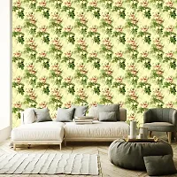 Self Adhesive Wall Stickers for Home Decoration Extra Large Size 300x40Cm Wallpaper for Walls GreenRose Wall stickers for Bedroom  Bathroom  Kitchen  Living Room Pack of -1-thumb1