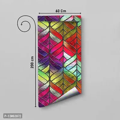 Classic Self Adhesive Window Wallpaper Big Size Wall stickers (200x60)Cm  (C-Trans Colour)-thumb2