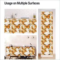 Self Adhesive Wall Stickers for Home Decoration Extra Large Size 300x40Cm Wallpaper for Walls VintageButterfly Wall stickers for Bedroom  Bathroom  Kitchen  Living Room Pack of -1-thumb4