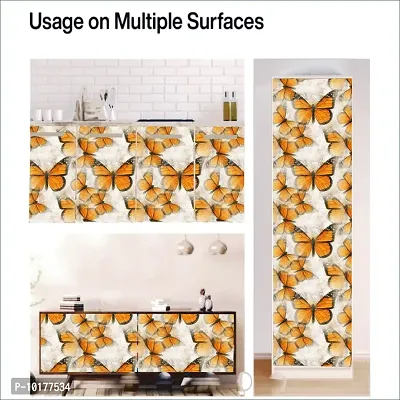 Self Adhesive Wall Stickers for Home Decoration Extra Large Size 300x40Cm Wallpaper for Walls VintageButterfly Wall stickers for Bedroom  Bathroom  Kitchen  Living Room Pack of -1-thumb5