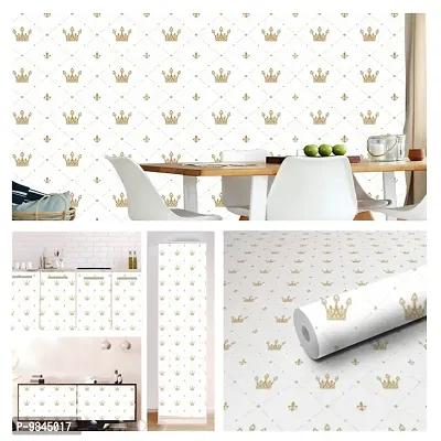 Self Adhesive Wall Stickers for Home Decoration Extra Large Size  300x40 Cm Wallpaper for Walls  GoldenCrown  Wall stickers for Bedroom  Bathroom  Kitchen  Living Room  Pack of  1