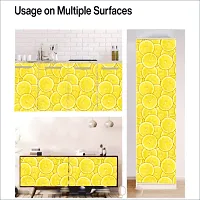 Self Adhesive Wall Stickers for Home Decoration Extra Large Size (300x40)Cm Wallpaper for Walls (Lemon slice) Wall stickers for Bedroom  Bathroom  Kitchen  Living Room (Pack of 1)-thumb4