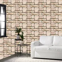 Self Adhesive Wallpaper Model Big Stone Grass Large Size(300 cm X 40 cm)-thumb2