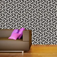 Self Adhesive Wallpaper Model Black And White Leaf Large Size(300 cm X 40 cm)-thumb2