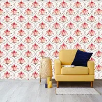 Self Adhesive Wallpaper Model Anaar Flower Large Size(300 cm X 40 cm)-thumb2