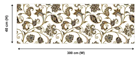 Self Adhesive Wallpaper Model Brown Bail Large Size 300 Cm X 40 Cm-thumb1