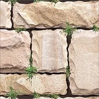 Self Adhesive Wallpaper Model Big Stone Grass Large Size(300 cm X 40 cm)-thumb4