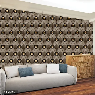 Self Adhesive Wallpaper Model Geometric Shape Large Size(300 cm X 40 cm)-thumb3