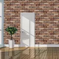 Self Adhesive Wallpaper Model Desi Brick Large Size(300 cm X 40 cm)-thumb2