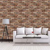 Self Adhesive Wallpaper Model Desi Brick Large Size(300 cm X 40 cm)-thumb1