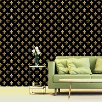 Self Adhesive Wallpaper Model Gold Stamp Flower Large Size(300 cm X 40 cm)-thumb4