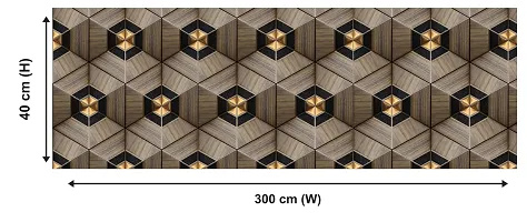 Self Adhesive Wallpaper Model Geometric Shape Large Size(300 cm X 40 cm)-thumb1