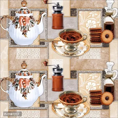 Self Adhesive Wallpaper Model Kitchen Tea Large Size 300 Cm X 40 Cm-thumb1