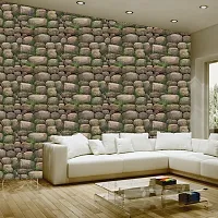 Self Adhesive Wallpaper Model River Stone Large Size(300 cm X 40 cm)-thumb2