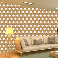 Self Adhesive Wallpaper Model Wooden Hexagon Large Size(300 cm X 40 cm)-thumb4