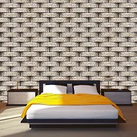 Self Adhesive Wallpaper Model Small Stone Brick Large Size(300 cm X 40 cm)-thumb3