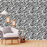 Self Adhesive Wallpaper Model Zebra Texture Large Size(300 cm X 40 cm)-thumb3