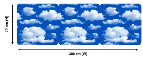 Wallpaper Model Bluesky Cloud Extra Large Size 40X300 Cm For Bedroom Drawing Room Kids Room Walls Doors Furniture Etc-thumb1