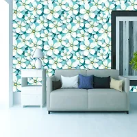 Wallpaper Model Blue Flower Extra Large Size 40X300 Cm For Bedroom Drawing Room Kids Room Walls Doors Furniture Etc-thumb3