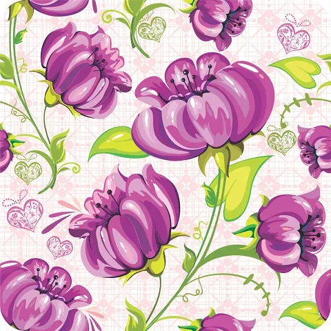 Floral Printed Self Adhesive Wallpaper