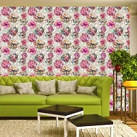 WallDaddy Wallpaper Model (GlassFlower) Extra Large Size (40x300)CM For Bedroom, Drawing Room, Kidsroom, Walls, Doors, Furniture etc-thumb3