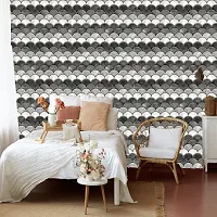 WallDaddy Wallpaper Model (GreyScaleEra) Extra Large Size (40x300)CM For Bedroom, Drawing Room, Kidsroom, Walls, Doors, Furniture etc-thumb2