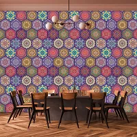 WallDaddy Wallpaper Model (HexagunArt) Extra Large Size (40x300)CM For Bedroom, Drawing Room, Kidsroom, Walls, Doors, Furniture etc-thumb2