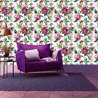 WallDaddy Wallpaper Model (LillyFlower) Extra Large Size (40x300)CM For Bedroom, Drawing Room, Kidsroom, Walls, Doors, Furniture etc-thumb2