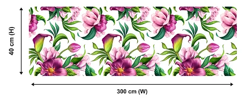 WallDaddy Wallpaper Model (LillyFlower) Extra Large Size (40x300)CM For Bedroom, Drawing Room, Kidsroom, Walls, Doors, Furniture etc-thumb1