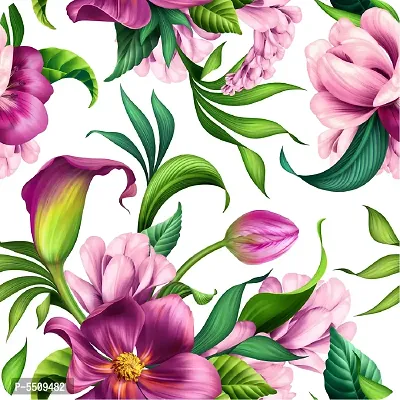 WallDaddy Wallpaper Model (LillyFlower) Extra Large Size (40x300)CM For Bedroom, Drawing Room, Kidsroom, Walls, Doors, Furniture etc