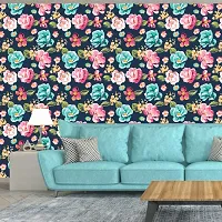 WallDaddy Wallpaper Model (PaintingFlower) Extra Large Size (40x300)CM For Bedroom, Drawing Room, Kidsroom, Walls, Doors, Furniture etc-thumb3