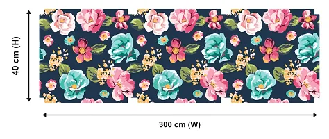 WallDaddy Wallpaper Model (PaintingFlower) Extra Large Size (40x300)CM For Bedroom, Drawing Room, Kidsroom, Walls, Doors, Furniture etc-thumb1