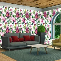 WallDaddy Wallpaper Model (LillyFlower) Extra Large Size (40x300)CM For Bedroom, Drawing Room, Kidsroom, Walls, Doors, Furniture etc-thumb3