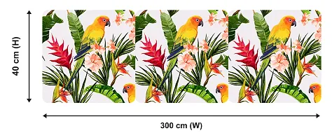 WallDaddy Wallpaper Model (ParrotonTree) Extra Large Size (40x300)CM For Bedroom, Drawing Room, Kidsroom, Walls, Doors, Furniture etc-thumb1