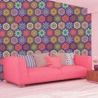 WallDaddy Wallpaper Model (HexagunArt) Extra Large Size (40x300)CM For Bedroom, Drawing Room, Kidsroom, Walls, Doors, Furniture etc-thumb3