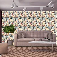 WallDaddy Wallpaper Model (TextureFlower) Extra Large Size (40x300)CM For Bedroom, Drawing Room, Kidsroom, Walls, Doors, Furniture etc-thumb2