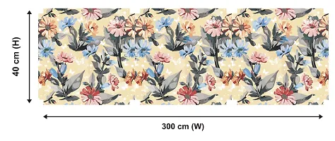 WallDaddy Wallpaper Model (TextureFlower) Extra Large Size (40x300)CM For Bedroom, Drawing Room, Kidsroom, Walls, Doors, Furniture etc-thumb1