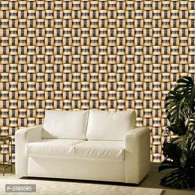 WallDaddy Wallpaper Model (WoodSquare) Extra Large Size (40x300)CM For Bedroom, Drawing Room, Kidsroom, Walls, Doors, Furniture etc-thumb4