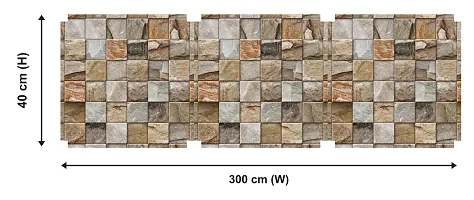 WallDaddy Wallpaper Model (StoneWall) Extra Large Size (40x300)CM For Bedroom, Drawing Room, Kidsroom, Walls, Doors, Furniture etc-thumb1