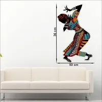 Wall Sticker Model (Africa Art) Large Size (60 X 36)cm For Bedroom, Drawing Room, Kids Room, Walls-thumb1