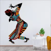 Wall Sticker Model (Africa Art) Large Size (60 X 36)cm For Bedroom, Drawing Room, Kids Room, Walls-thumb2